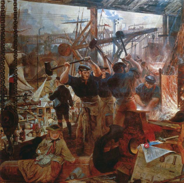  “Iron and Coal” by William Bell Scott (circa 1861). Source: Public Domain.