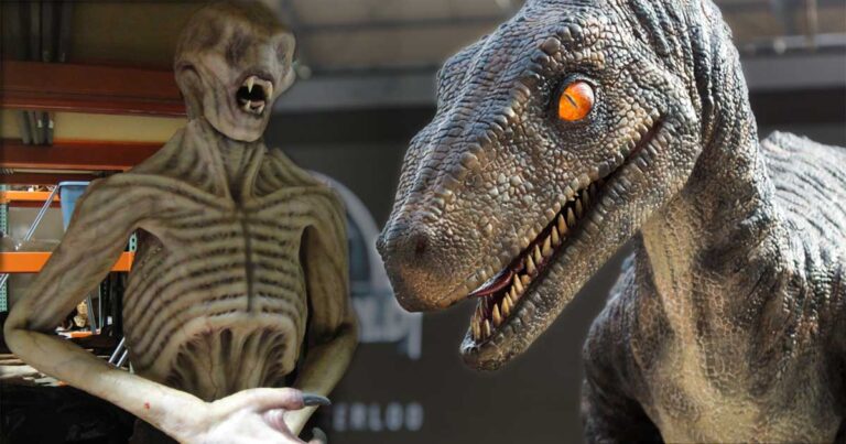 CC BY-NC 2.0 for the first picture link (“The Prop Store of London - LA - Vampire from Priest” by The Pop Culture Geek Network, CC BY-NC 2.0) and CC BY-NC-SA 2.0 (“Jurassic Waterloo: Echo” by Michael Garnett, CC BY-NC-SA 2.0)