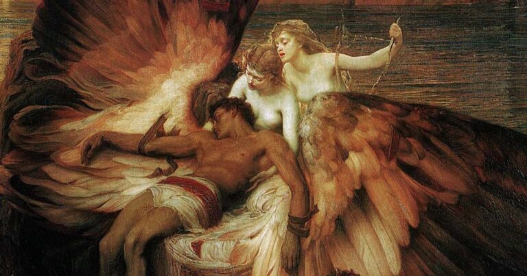 “The Lament for Icarus” by Herbert James Draper (1898). Source: Public Domain.