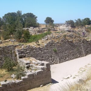 Surviving Late Bronze Age fortification masonry at Troy (Hisarlık)