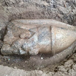 Ramesses II statue head discovered at Behbeit El-Hagar in Egypt