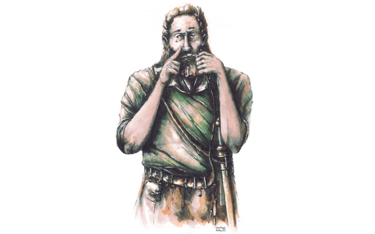 The study suggests that the spoons found everywhere in barbarian war gear were used for snorting drugs before battle. Source: Praehistorische Zeitschrift.